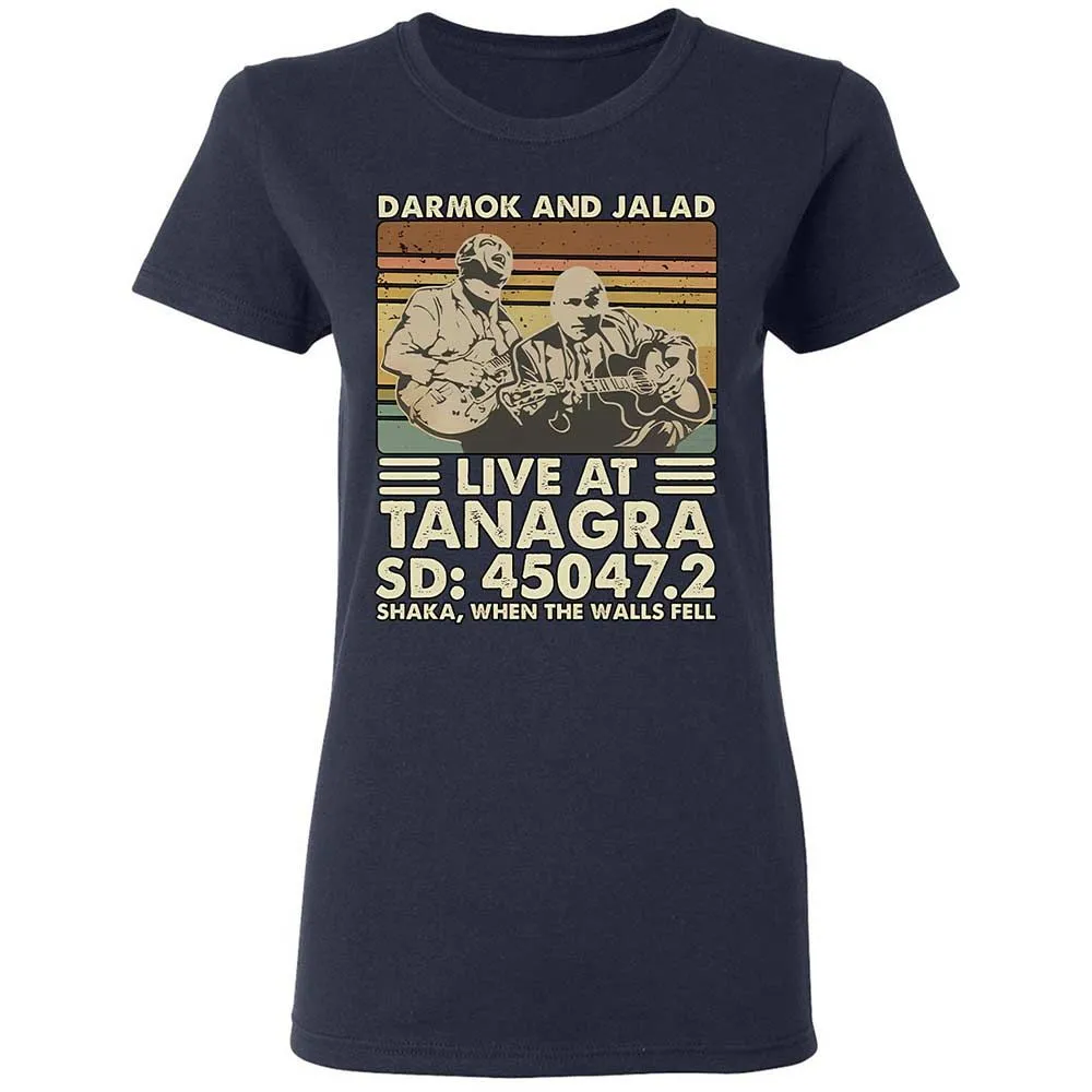 Women's T-Shirt - QCJYLHTQ - Navy - 2