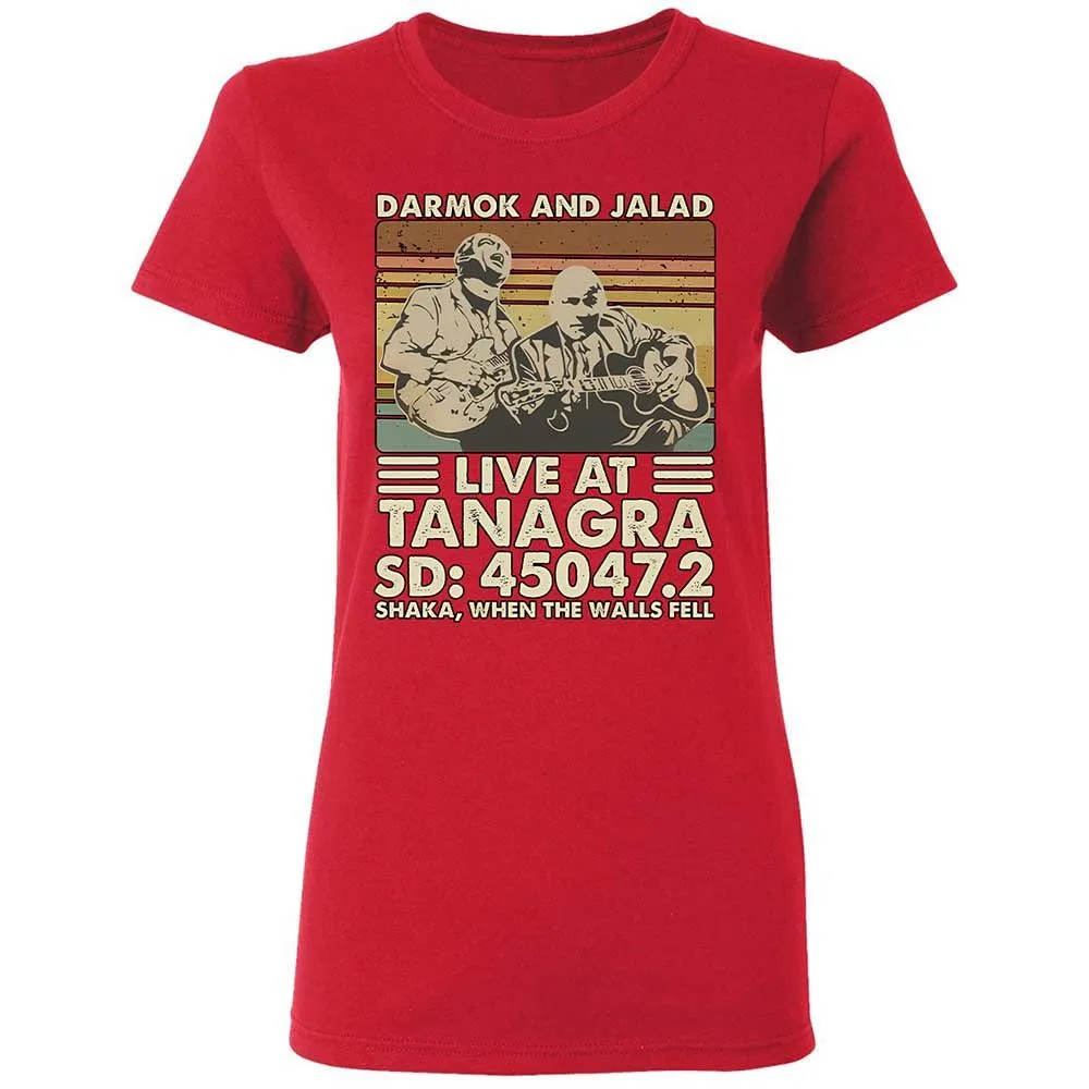 Women's T-Shirt - QCJYLHTQ - Red - 9