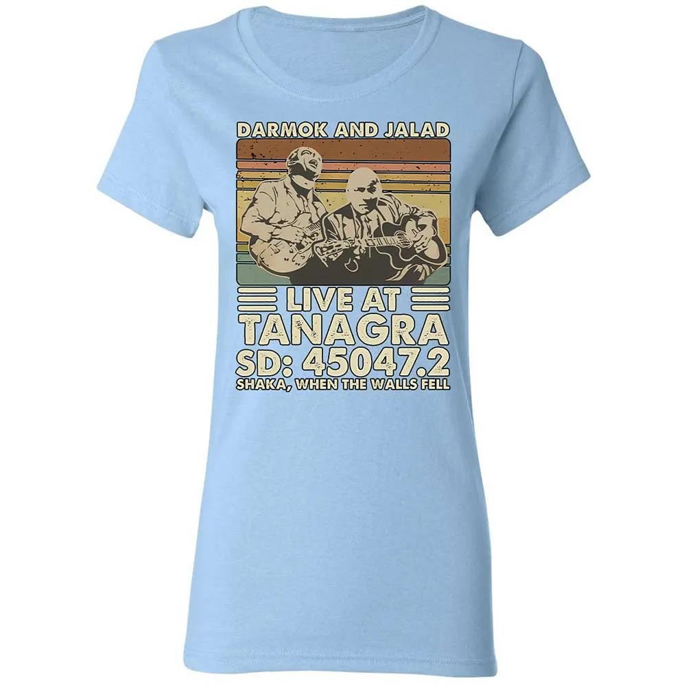 Women's T-Shirt - QCJYLHTQ - Light Blue - 13