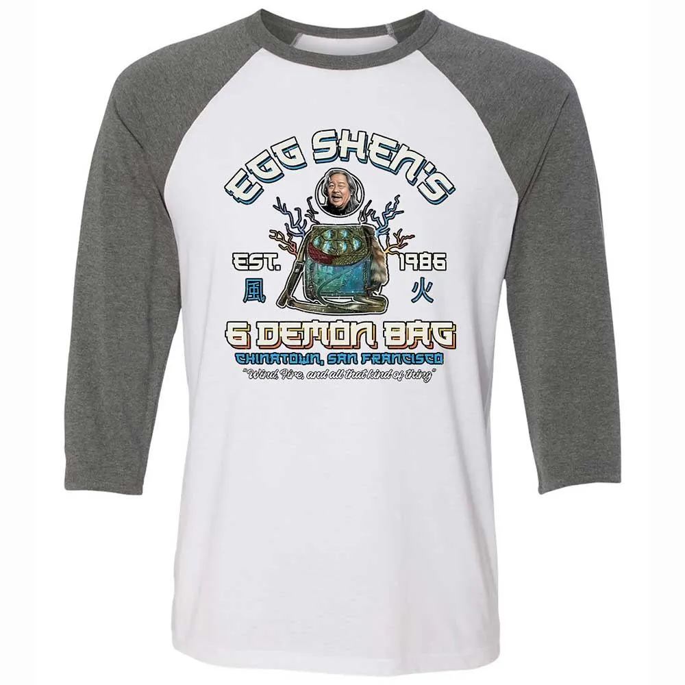 Unisex 3/4 Baseball Tee - 76R6D3EN - White/Deep Heather - 11