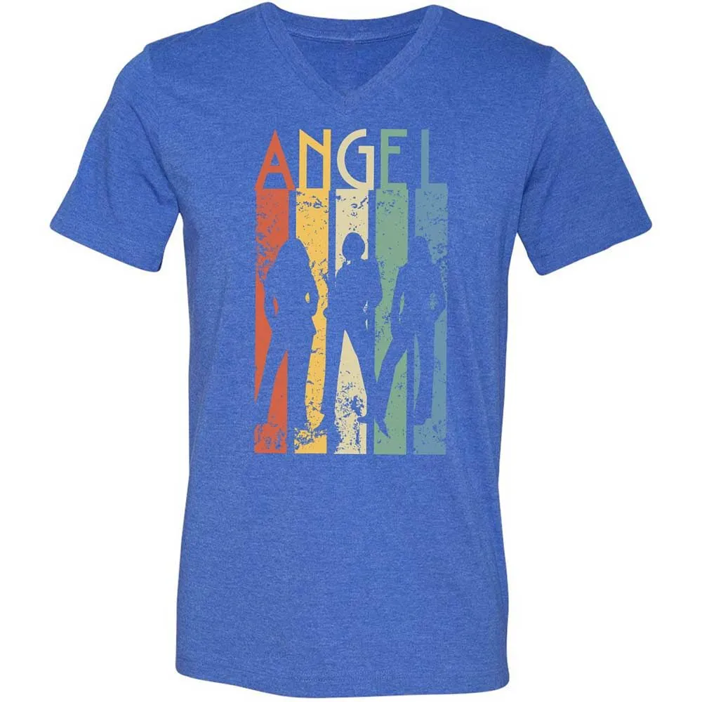 Unisex V-Neck T-Shirt - 33B4YM4W - Heather True Royal - 5