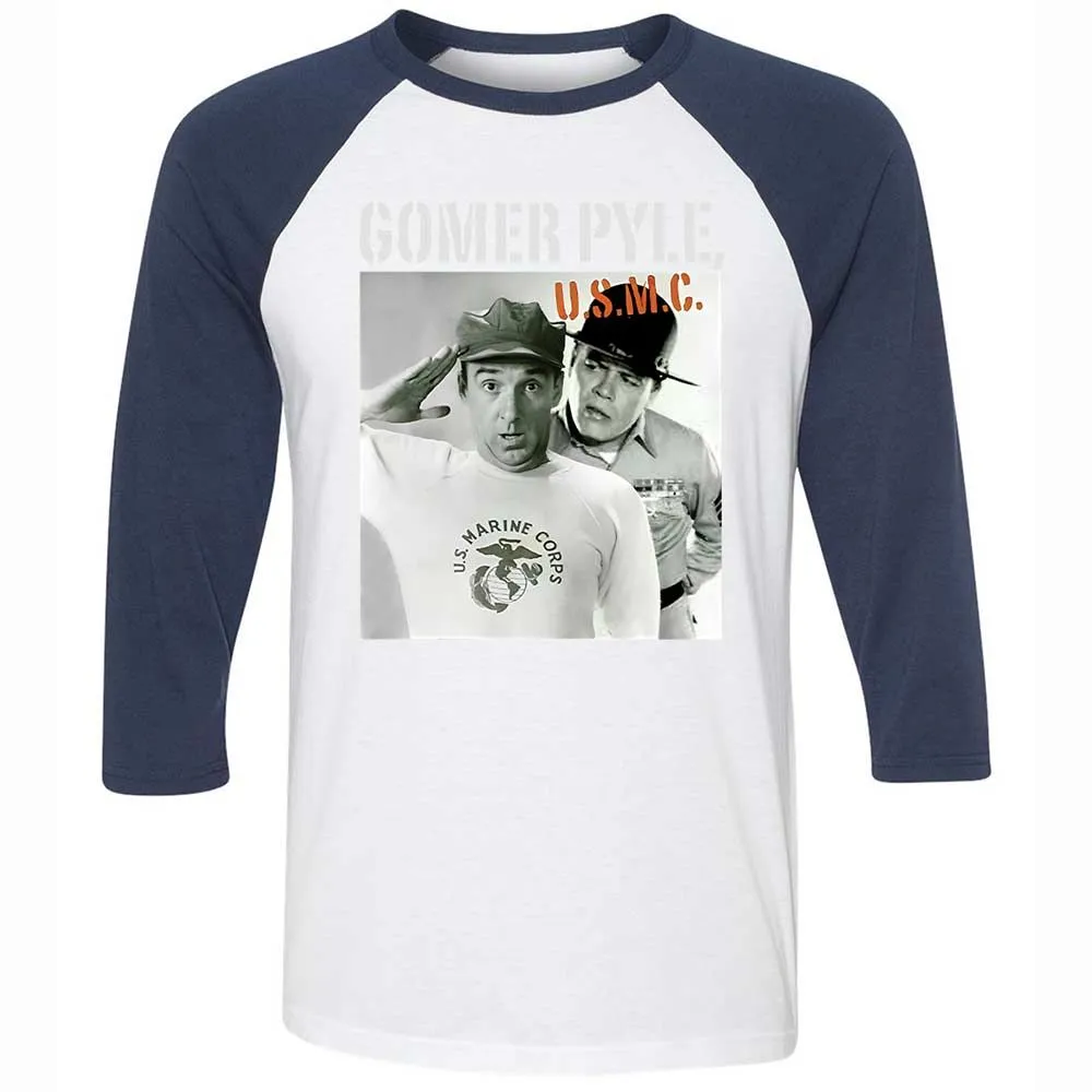 Unisex 3/4 Baseball Tee - 9HCSVQ4T - White/Navy - 8