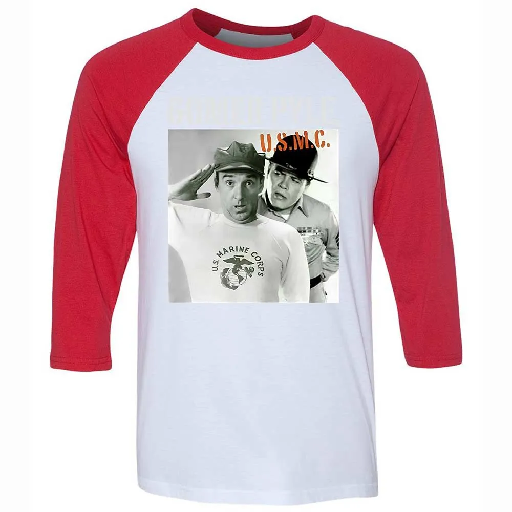 Unisex 3/4 Baseball Tee - 9HCSVQ4T - White/Red - 9