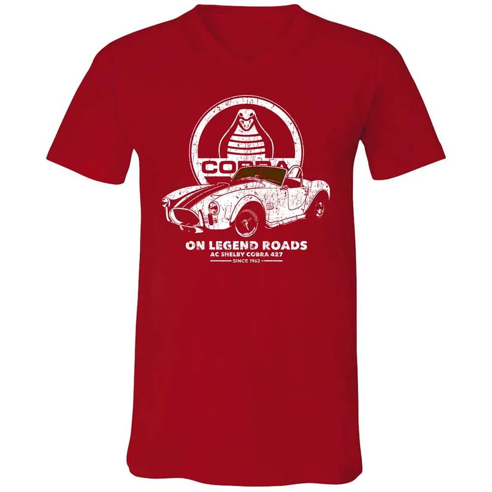 Unisex V-Neck T-Shirt - 3B31WVN8 - Red - 6