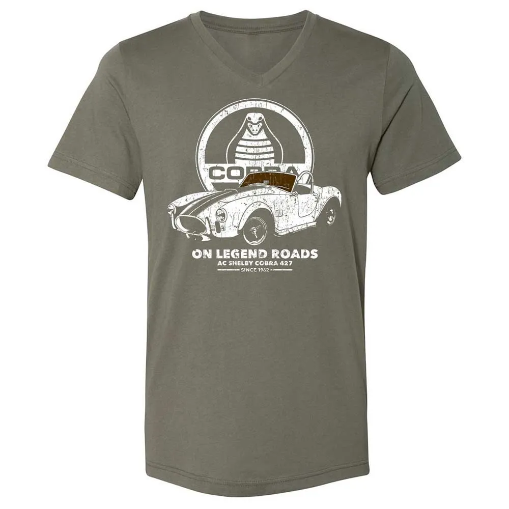 Unisex V-Neck T-Shirt - 3B31WVN8 - Military Green - 11