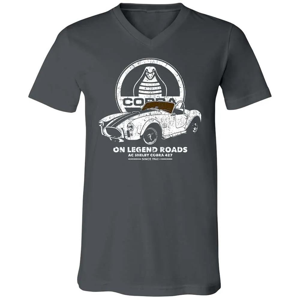 Unisex V-Neck T-Shirt - 3B31WVN8 - Asphalt - 13