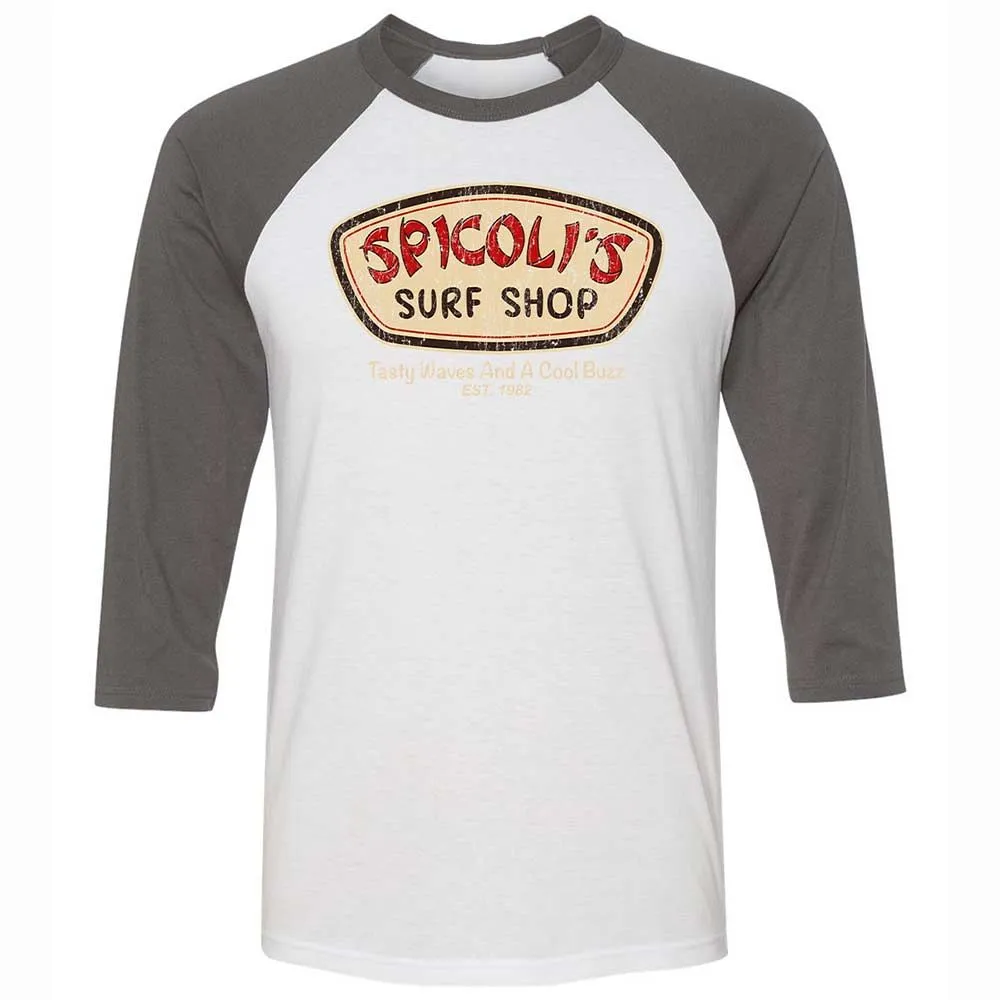 Unisex 3/4 Baseball Tee - MQ3HAT2R - White/Asphalt - 2