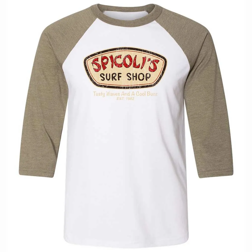 Unisex 3/4 Baseball Tee - MQ3HAT2R - White/Heather Olive - 4