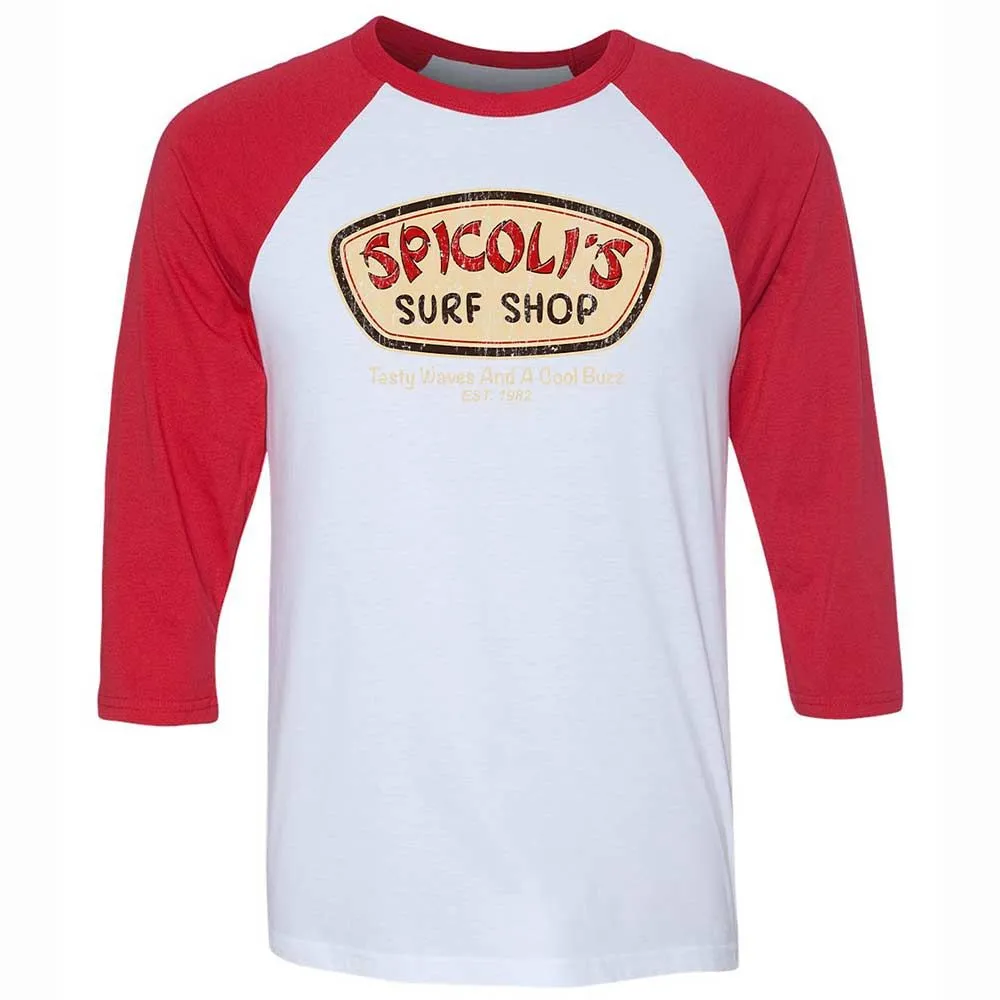 Unisex 3/4 Baseball Tee - MQ3HAT2R - White/Red - 9