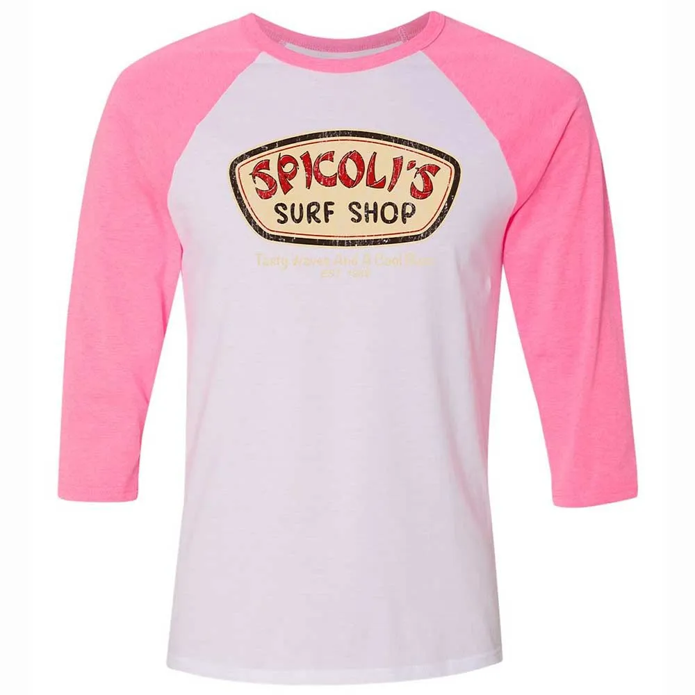 Unisex 3/4 Baseball Tee - MQ3HAT2R - White/Neon Pink - 12