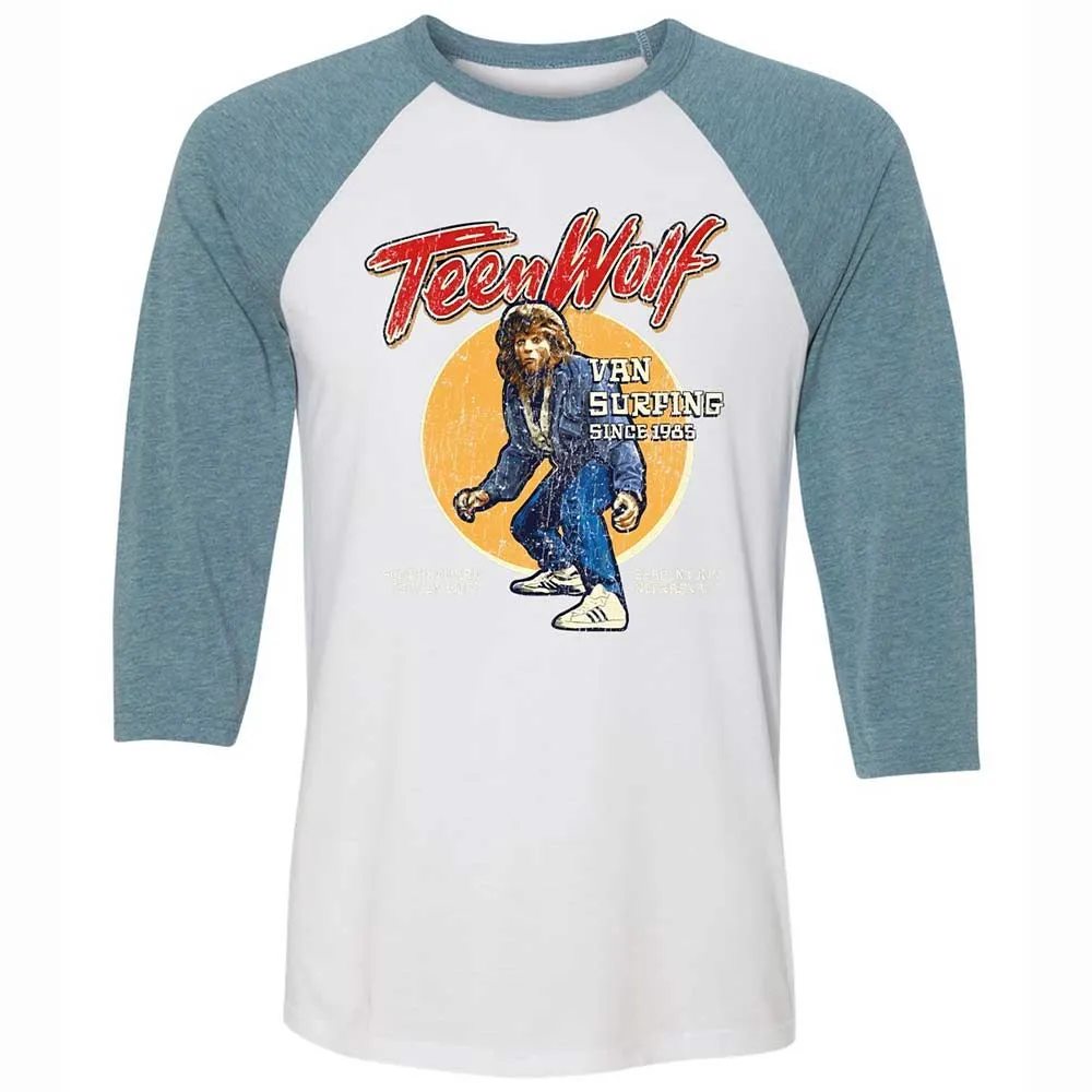 Unisex 3/4 Baseball Tee - G73F52UL - White/Denim - 3