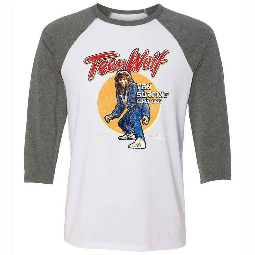 Unisex 3/4 Baseball Tee - G73F52UL - White/Deep Heather - 11