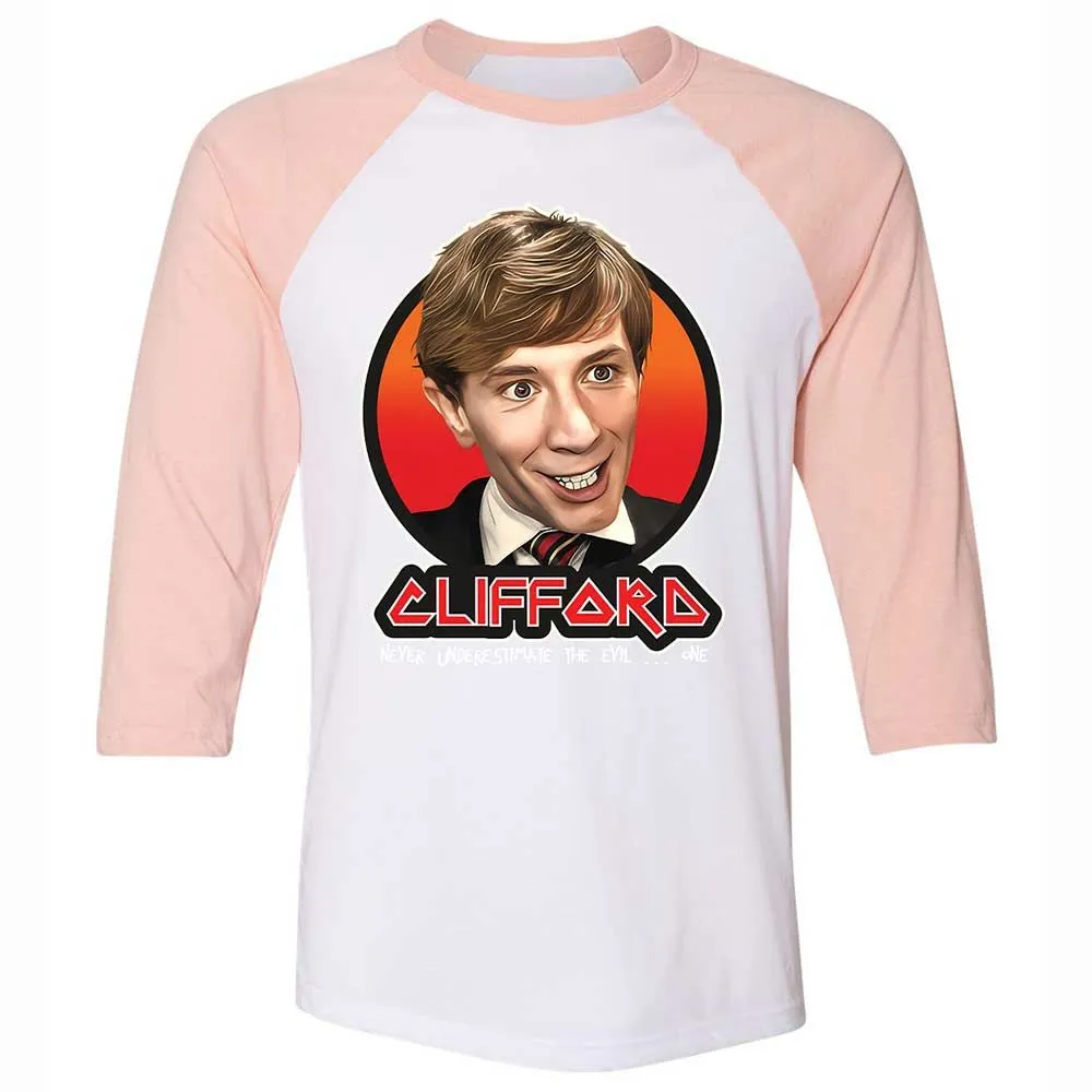 Unisex 3/4 Baseball Tee - B9CBXVP3 - White/Heather Peach - 5