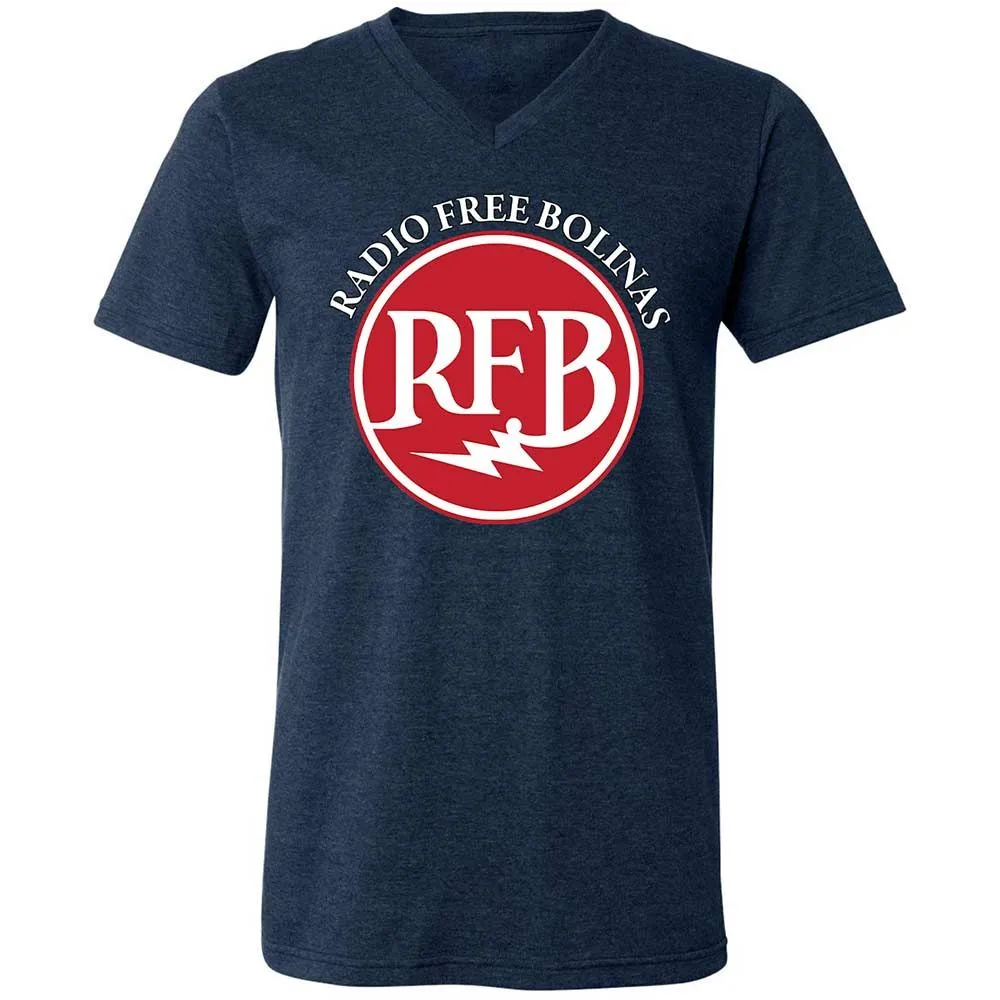 Unisex V-Neck T-Shirt - U986ARA4 - Heather Navy - 3