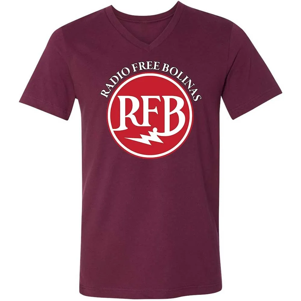 Unisex V-Neck T-Shirt - U986ARA4 - Maroon - 8
