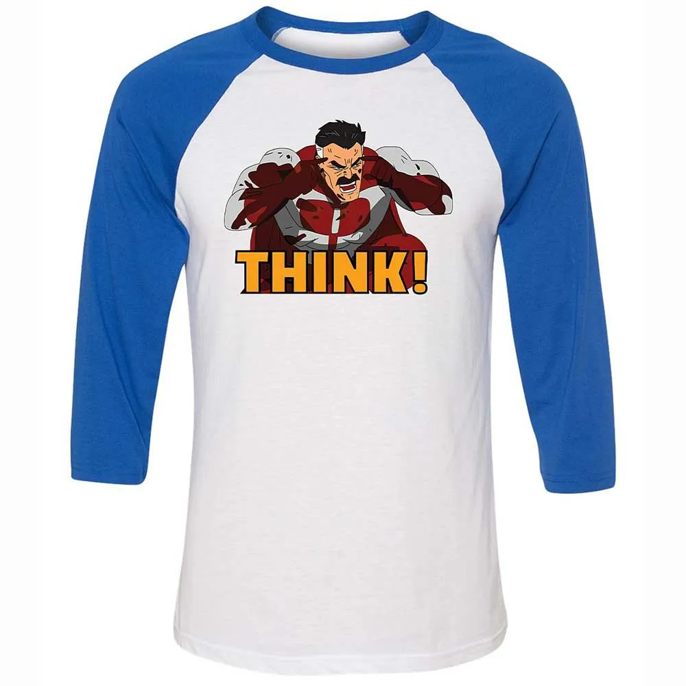 Unisex 3/4 Baseball Tee - TR32RBNF - White/True Royal - 10