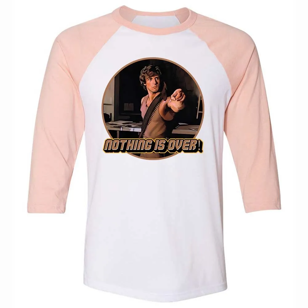 Unisex 3/4 Baseball Tee - EZWYU6V3 - White/Heather Peach - 5