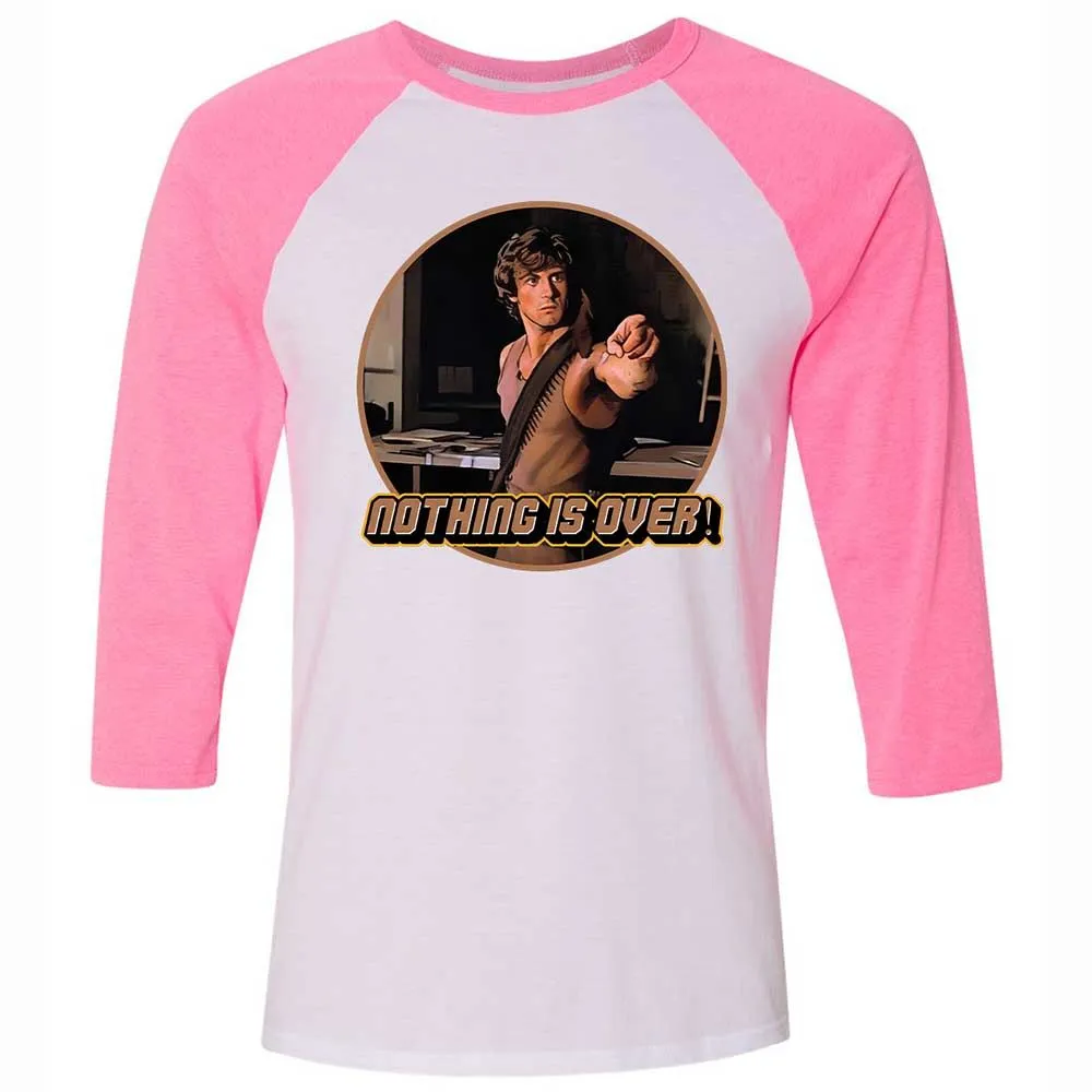 Unisex 3/4 Baseball Tee - EZWYU6V3 - White/Neon Pink - 12