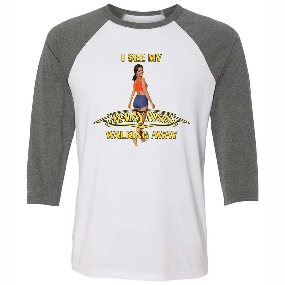 Unisex 3/4 Baseball Tee - 7FTN11ZV - White/Deep Heather - 11