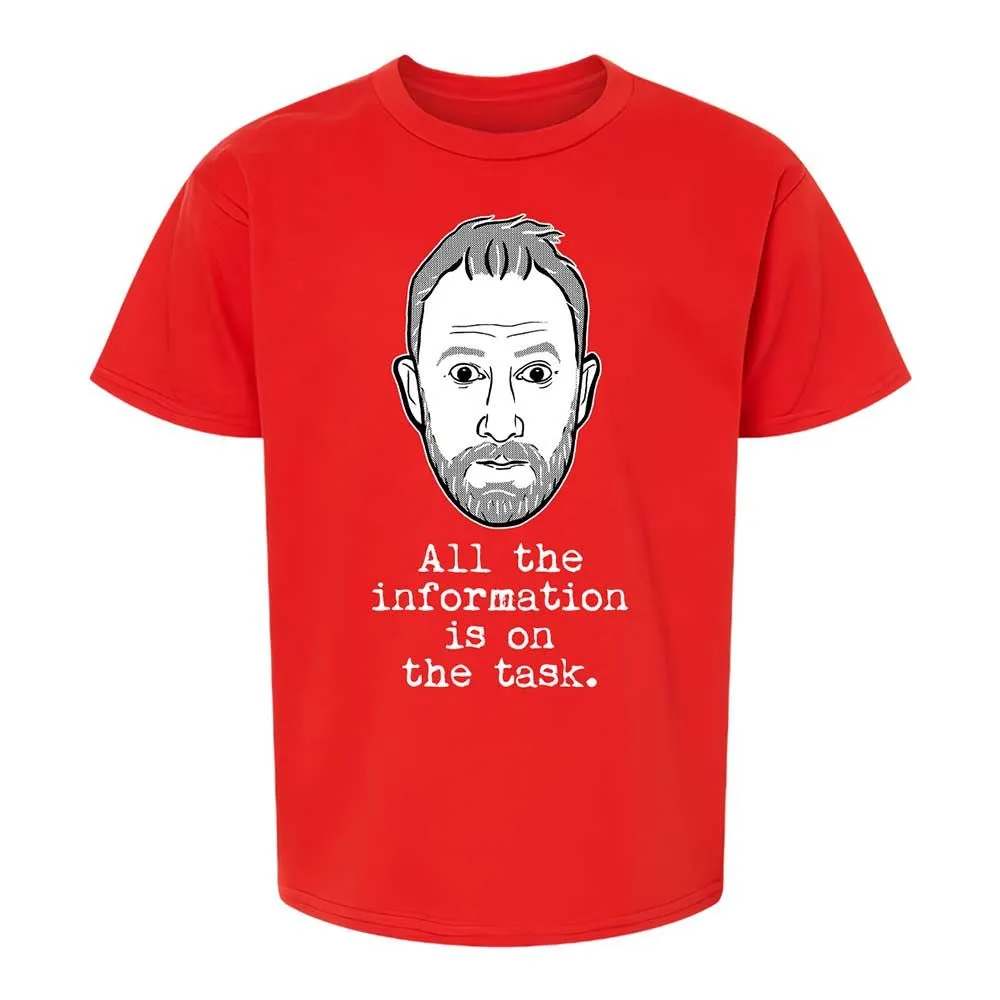 All the information is on the task - Red - 8