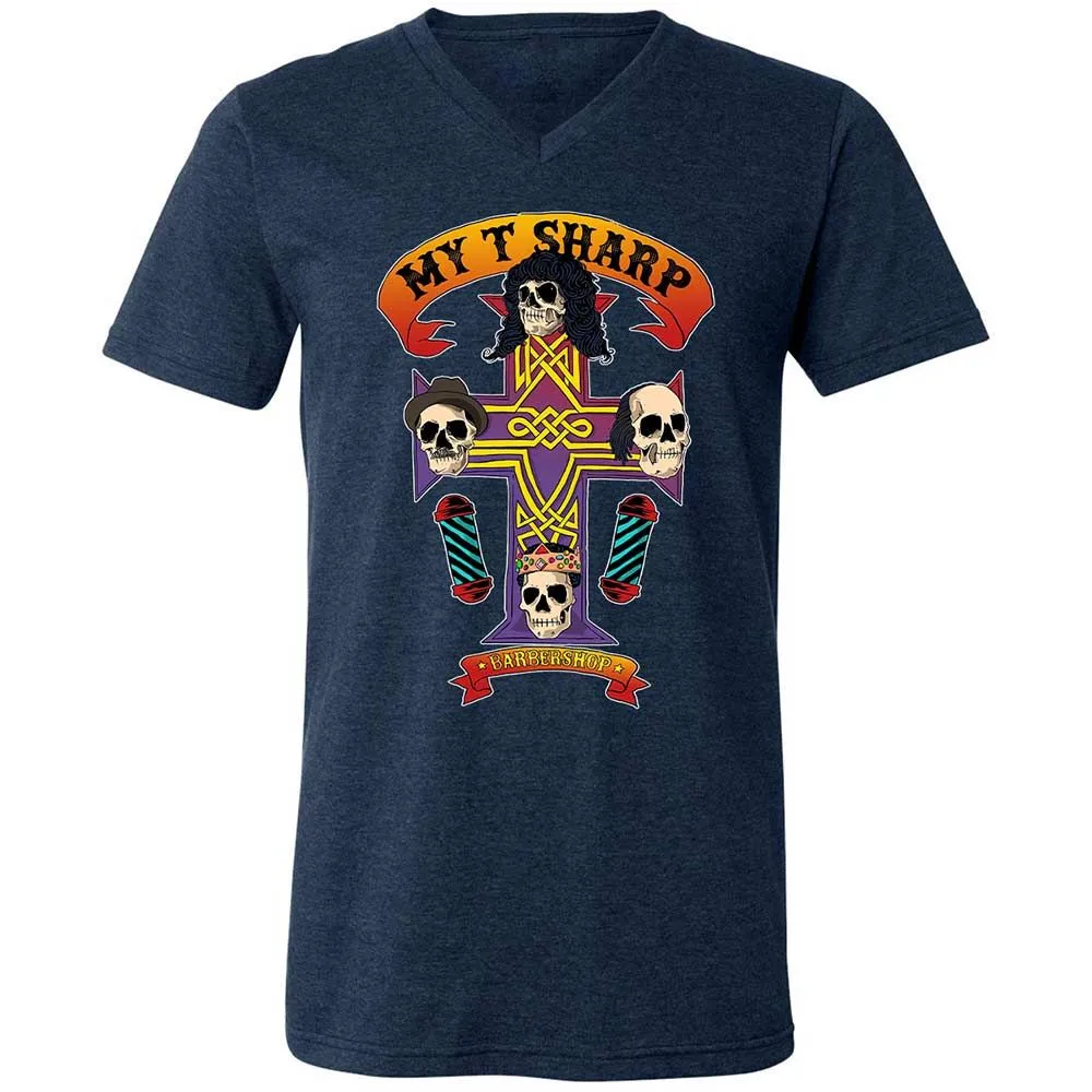 My-T-Sharp Barbershop - Heather Navy - 3
