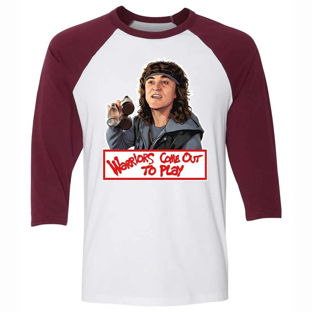 Unisex 3/4 Baseball Tee - QEYJ4AC1 - White/Maroon - 7