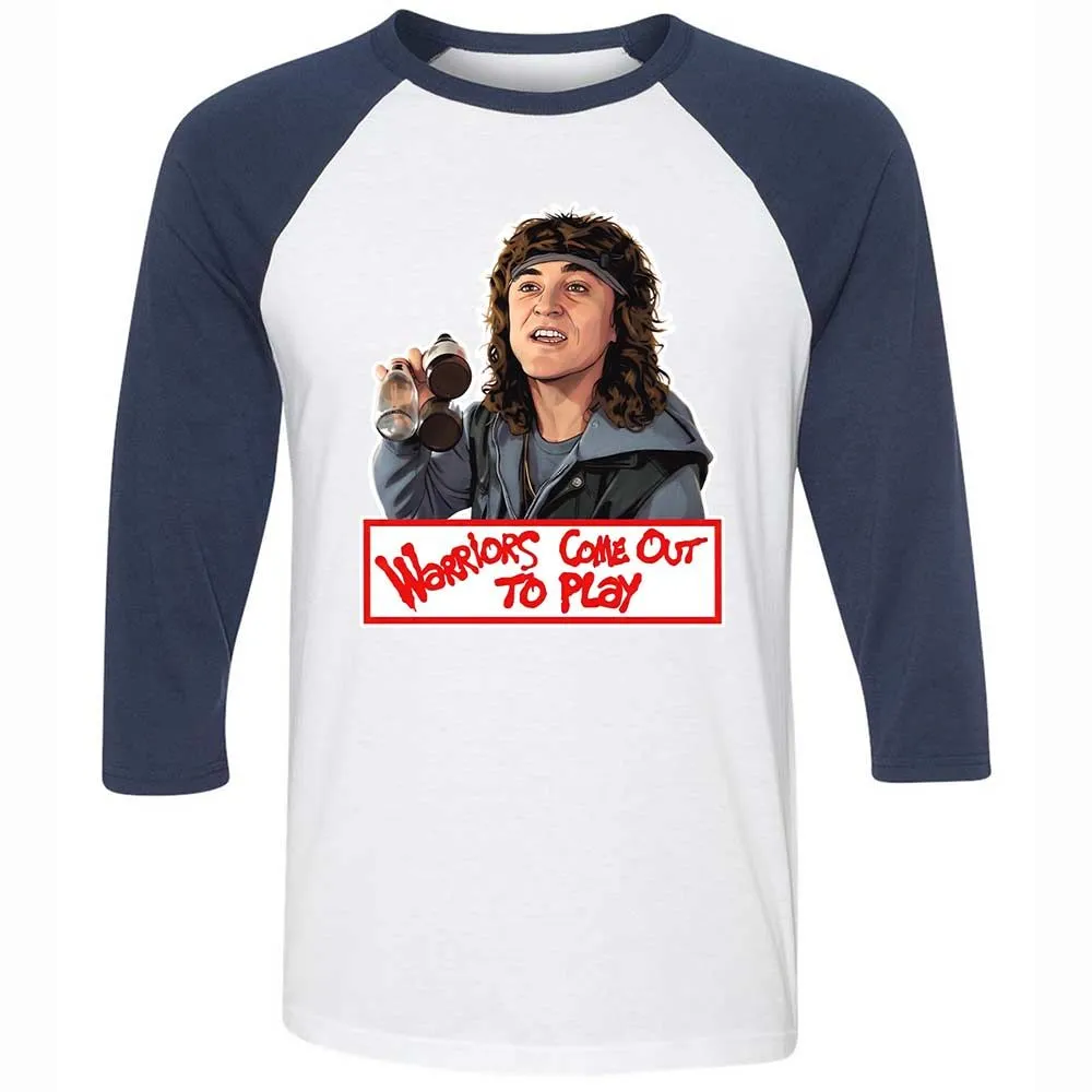 Unisex 3/4 Baseball Tee - QEYJ4AC1 - White/Navy - 8