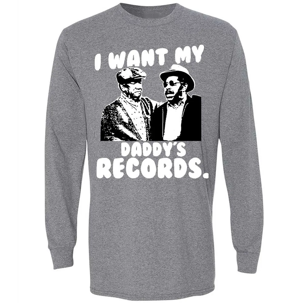 I Want My Daddy's Records - Graphite Heather - 8