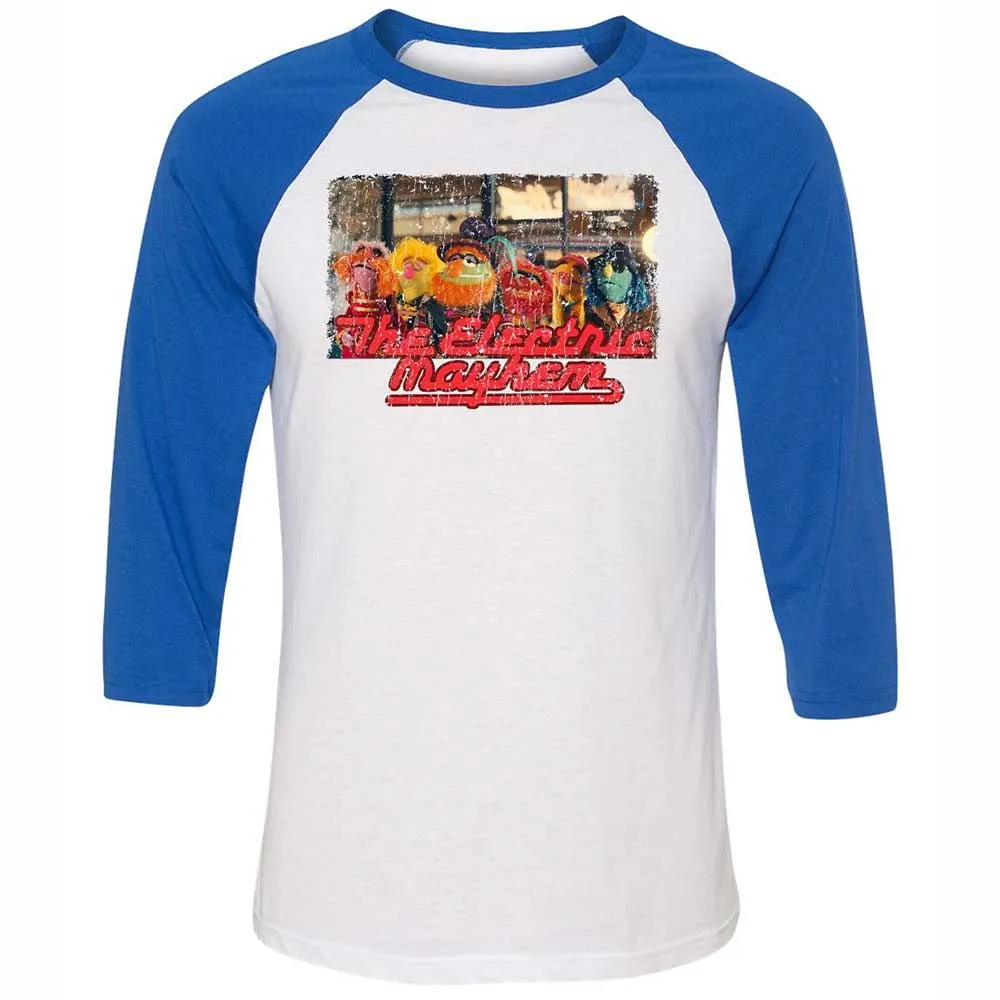 Unisex 3/4 Baseball Tee - A4WKLVH6 - White/True Royal - 10