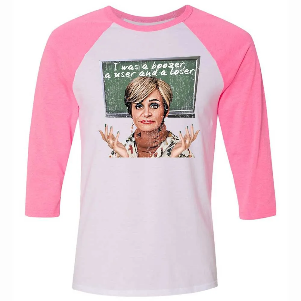 Unisex 3/4 Baseball Tee - X8Y7PK54 - White/Neon Pink - 12