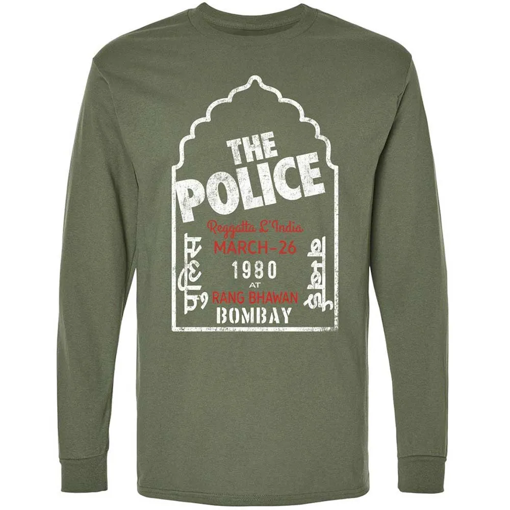 Long Sleeve T-Shirt - VSK9RYXB - Military Green - 9