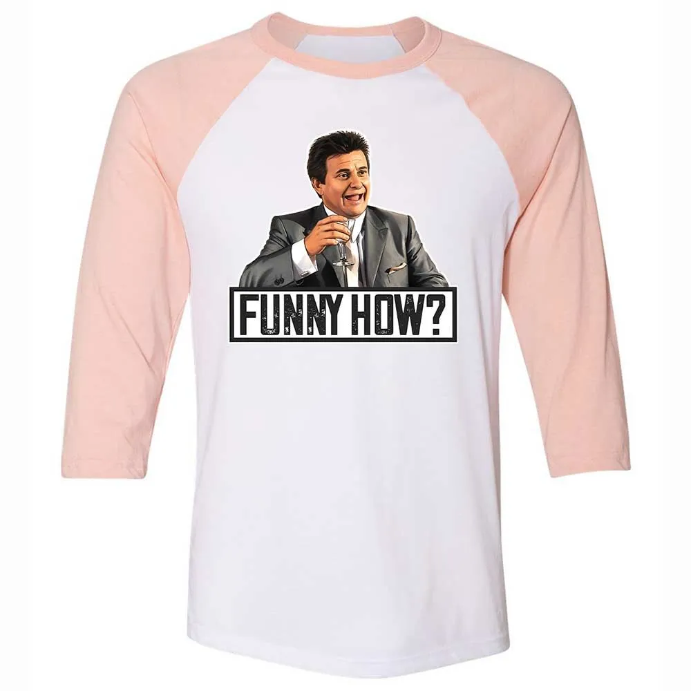 Unisex 3/4 Baseball Tee - 2HL9WL7V - White/Heather Peach - 5