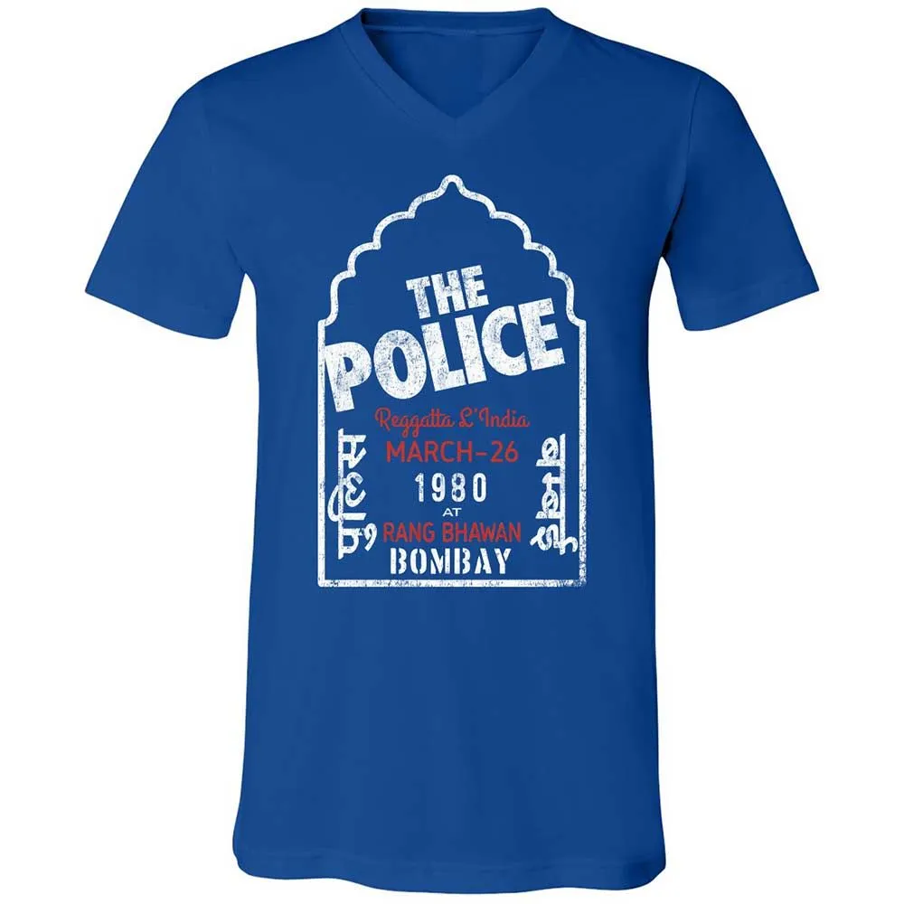 Unisex V-Neck T-Shirt - X9VRX3AS - True Royal - 4
