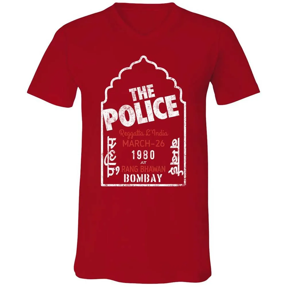 Unisex V-Neck T-Shirt - X9VRX3AS - Red - 6