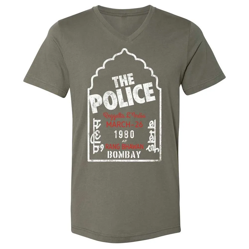 Unisex V-Neck T-Shirt - X9VRX3AS - Military Green - 11