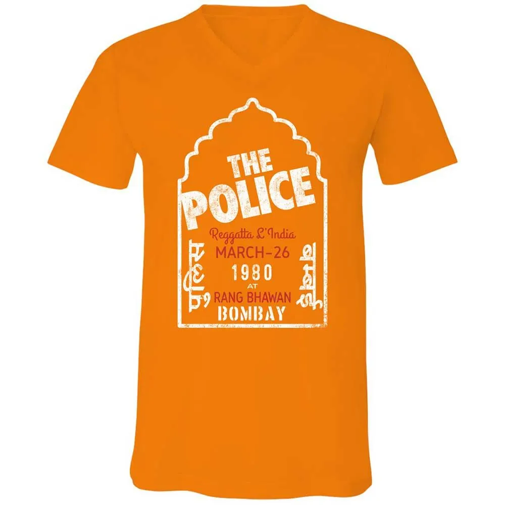Unisex V-Neck T-Shirt - X9VRX3AS - Orange - 12
