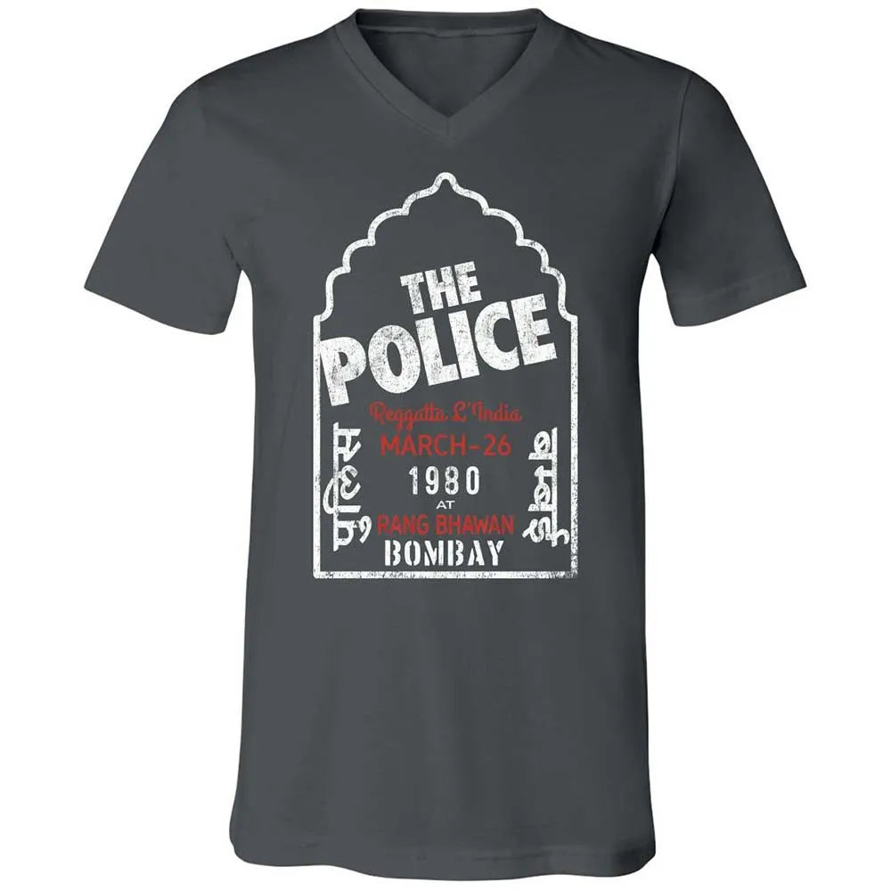 Unisex V-Neck T-Shirt - X9VRX3AS - Asphalt - 13