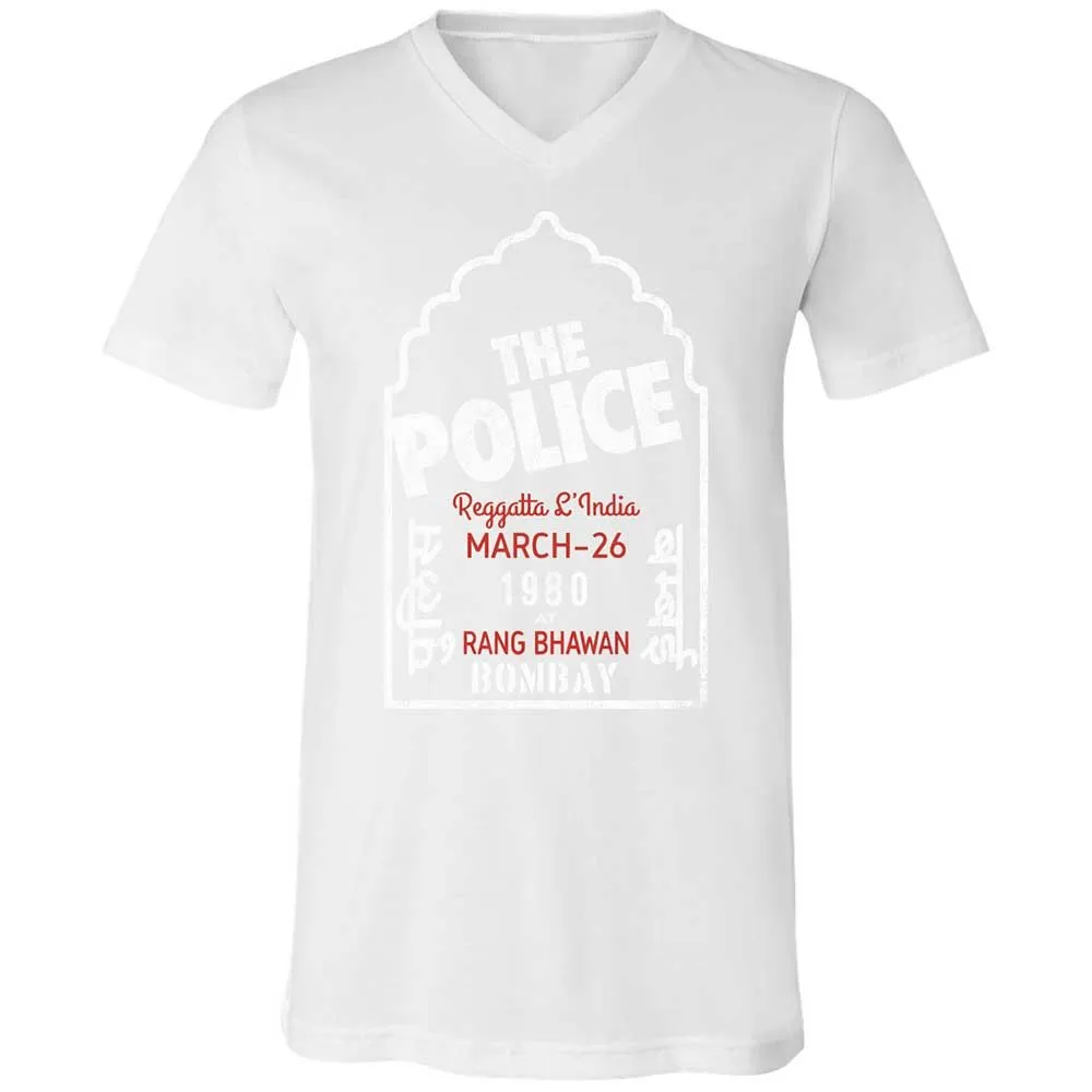 Unisex V-Neck T-Shirt - X9VRX3AS - White - 16