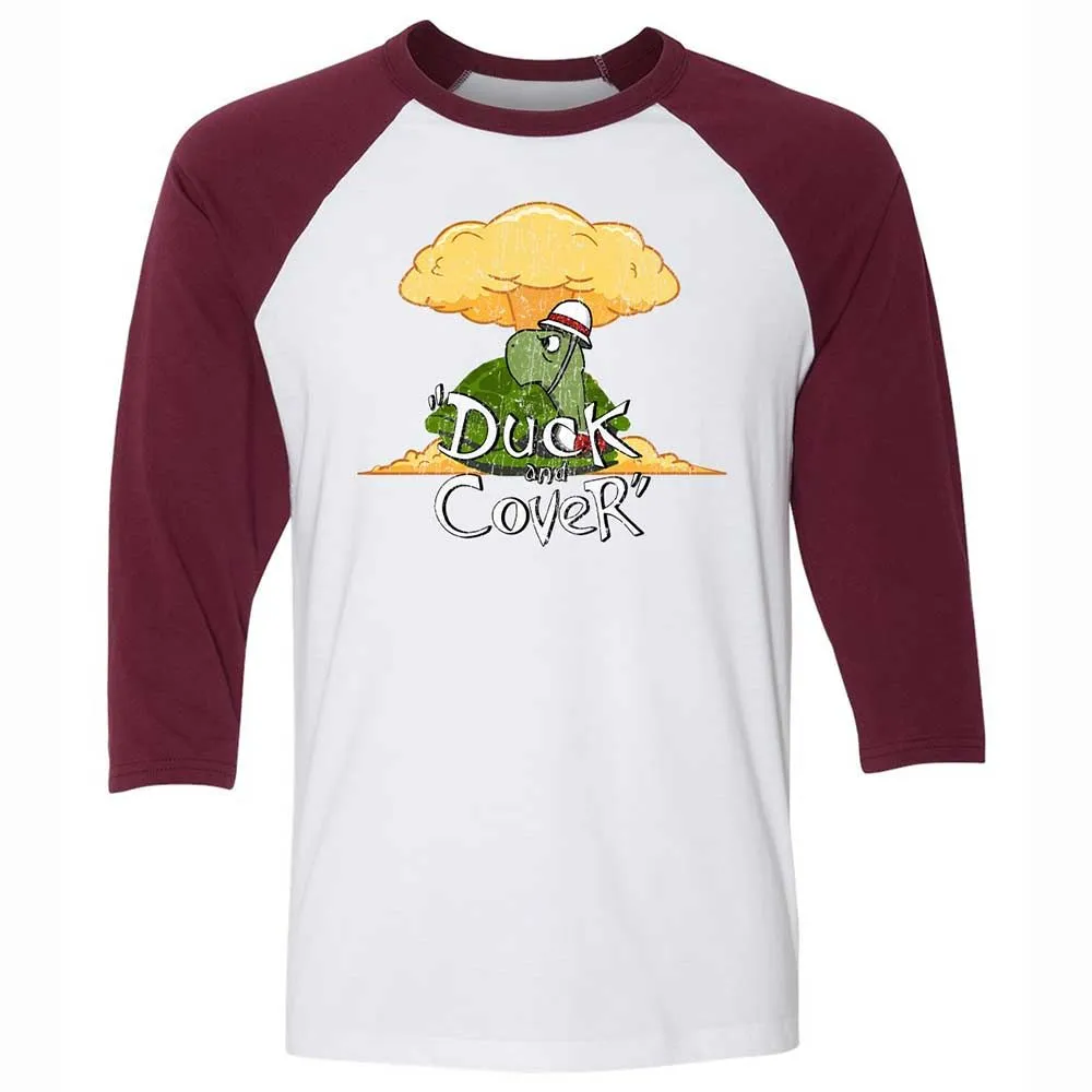Unisex 3/4 Baseball Tee - H5ANZVNW - White/Maroon - 7