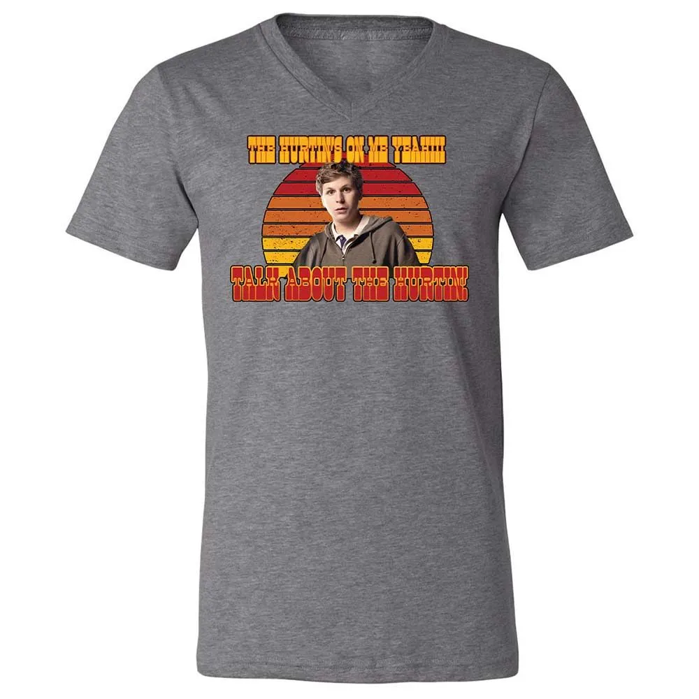 Unisex V-Neck T-Shirt - E3SKWTEG - Deep Heather - 14