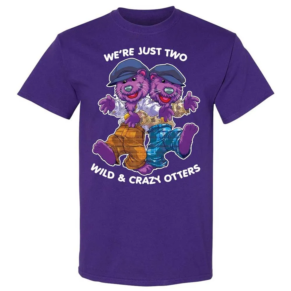 Two wild & crazy otters - Purple - 12