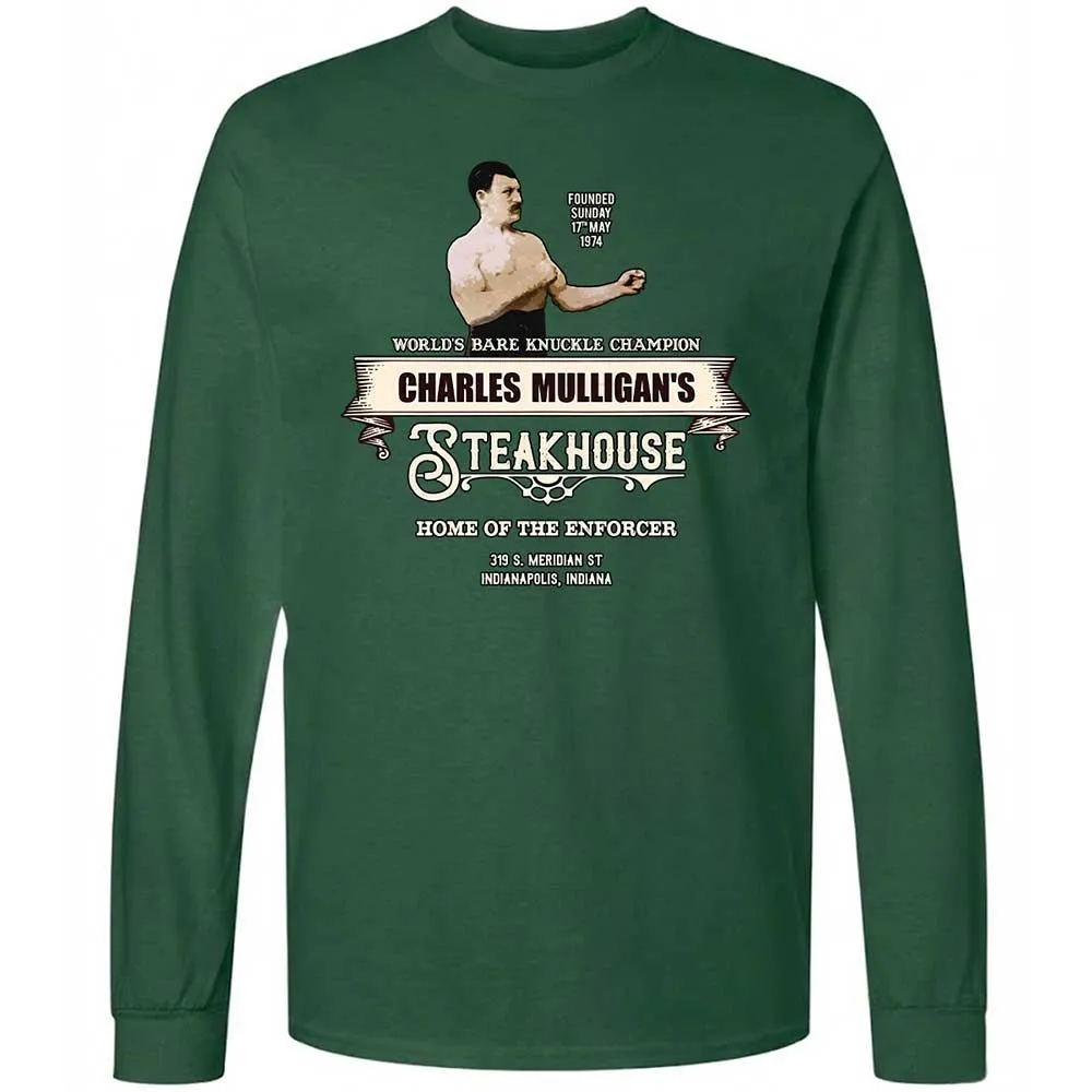 Long Sleeve T-Shirt - YWP8KGQ7 - Forest Green - 4