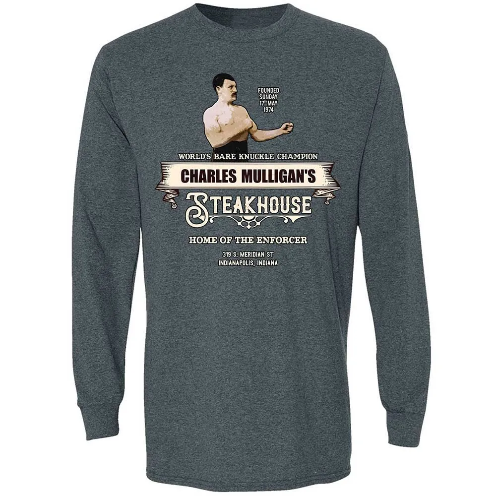 Long Sleeve T-Shirt - YWP8KGQ7 - Dark Heather - 5