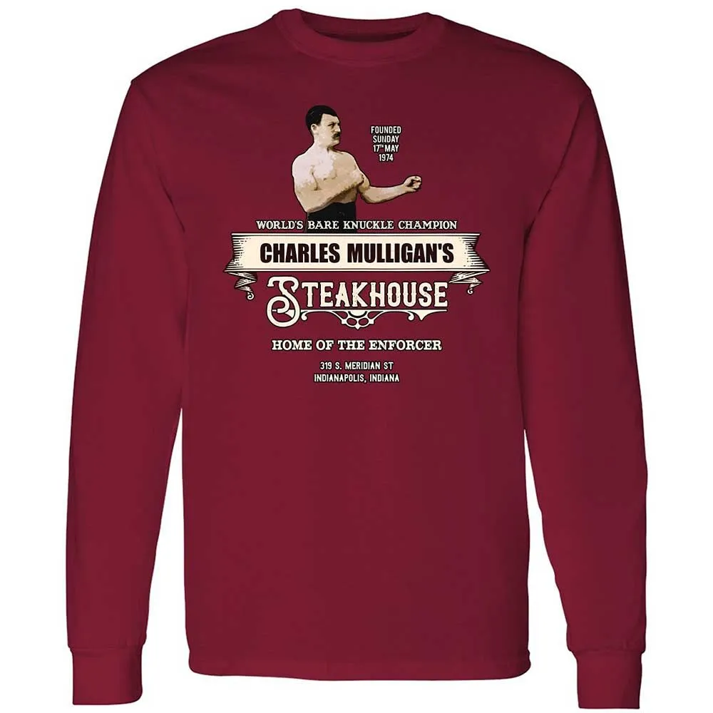 Long Sleeve T-Shirt - YWP8KGQ7 - Cardinal Red - 7
