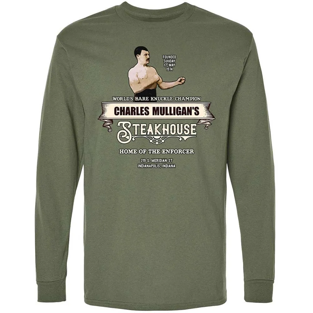Long Sleeve T-Shirt - YWP8KGQ7 - Military Green - 9