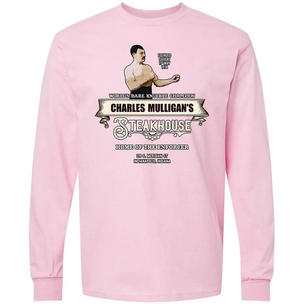 Long Sleeve T-Shirt - YWP8KGQ7 - Light Pink - 16