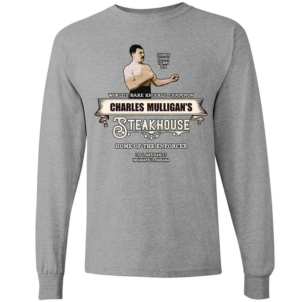 Long Sleeve T-Shirt - YWP8KGQ7 - Sport Grey - 19