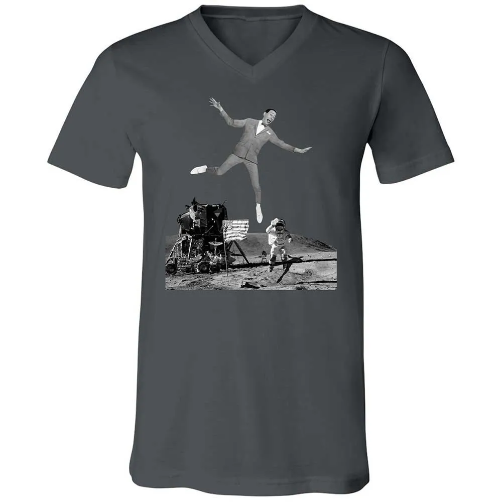 Unisex V-Neck T-Shirt - B3YWWST6 - Asphalt - 13