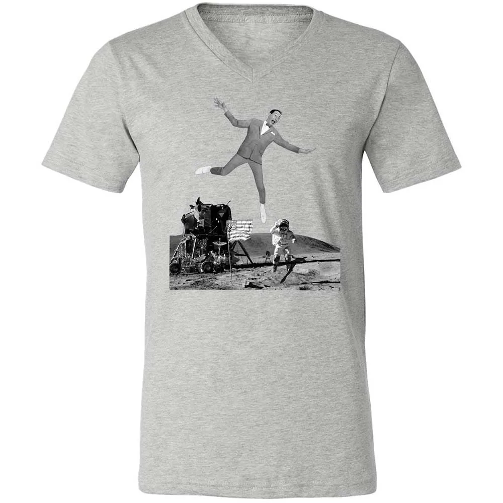 Unisex V-Neck T-Shirt - B3YWWST6 - Athletic Heather - 15