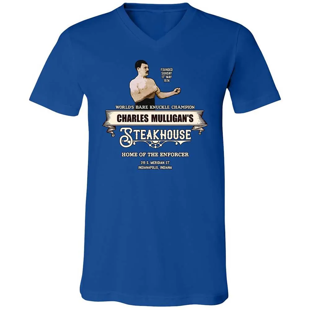 Unisex V-Neck T-Shirt - ESYKZRM8 - True Royal - 4